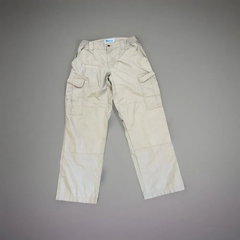 Galls Cargo Tactical Pants Mens Size 30 x 30 Khaki Tan Stretch Waist
